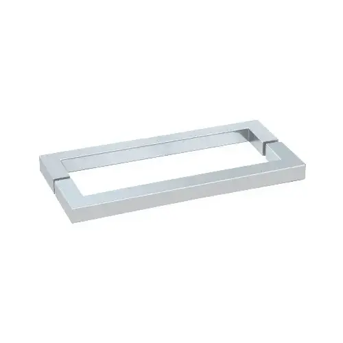 Polished Chrome 24" Square Style Back-to-Back Towel Bar