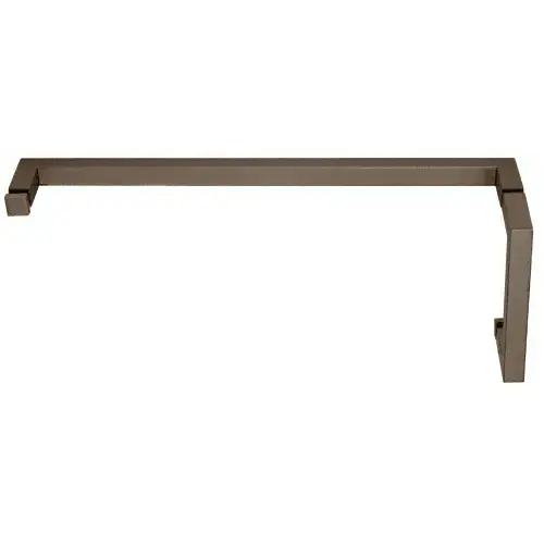Oil Rubbed Bronze "SQ" Series Combination 6" Pull Handle 18" Towel Bar Oil Rubbed Bronze "SQ" Series Combination 6" Pull Handle 18" Towel Bar