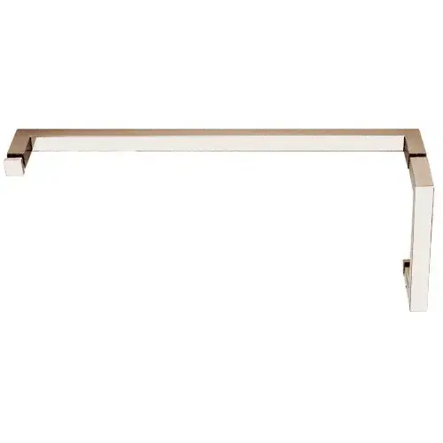 Polished Nickel "SQ" Series Combination 6" Pull Handle 18" Towel Bar Polished Nickel "SQ" Series Combination 6" Pull Handle 18" Towel Bar