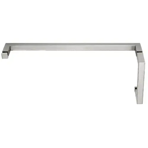 Satin Chrome "SQ" Series Combination 8" Pull Handle 18" Towel Bar Satin Chrome "SQ" Series Combination 8" Pull Handle 18" Towel Bar