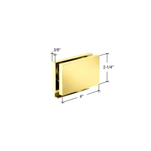 Polished Brass Square Cornered Rollers for Essence Series Sliding System Polished Brass Square Cornered Rollers for Essence Series Sliding System