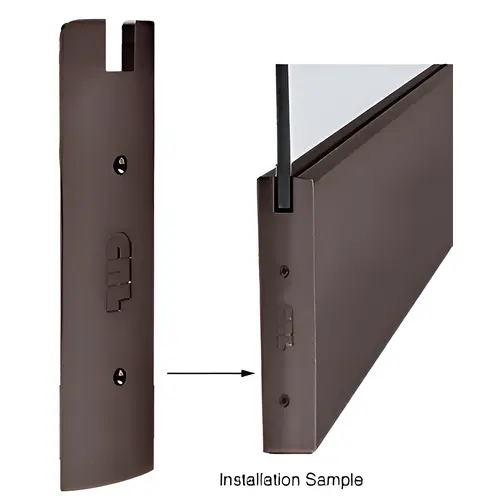 Oil Rubbed Bronze 10" Square End Cap for Sidelite Rail Oil Rubbed Bronze 10" Square End Cap for Sidelite Rail