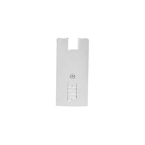 Brite Anodized 4" Square End Cap for Sidelite Rails Brite Anodized 4" Square End Cap for Sidelite Rails