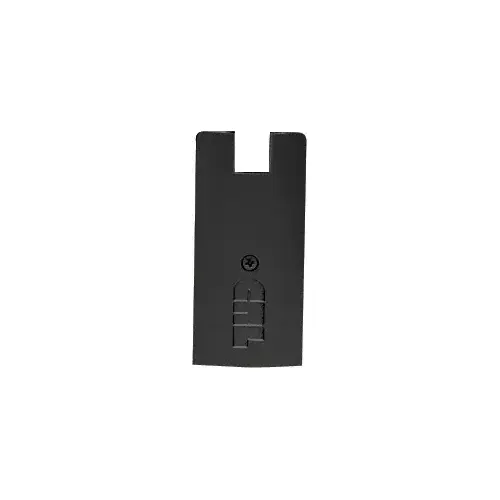 Black Powder Coat 4" Square End Cap for Sidelite Rails Black Powder Coat 4" Square End Cap for Sidelite Rails