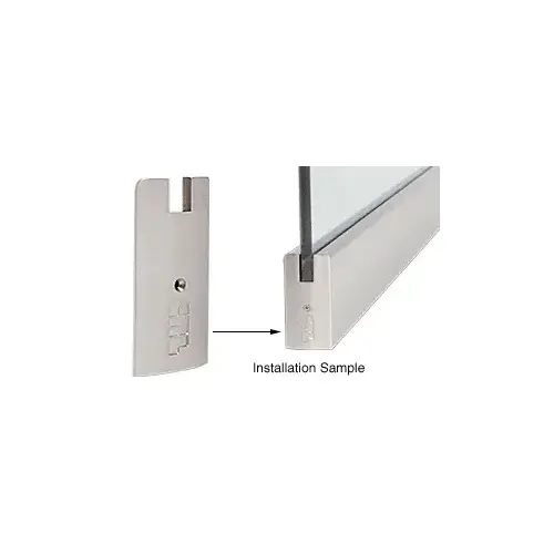 Brushed Stainless 4" Square End Cap for Sidelite Rails