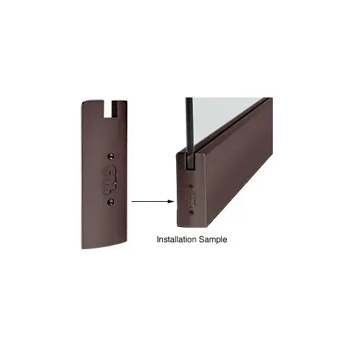 Oil Rubbed Bronze 6" Square End Cap for Sidelite Rails Oil Rubbed Bronze 6" Square End Cap for Sidelite Rails