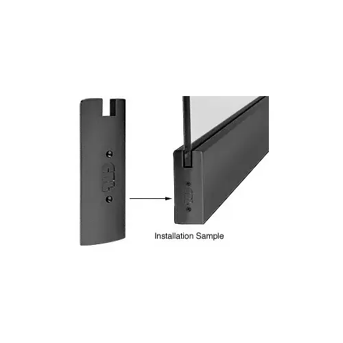 Black Powder Coat 6" Square End Cap for Sidelite Rails Black Powder Coat 6" Square End Cap for Sidelite Rails
