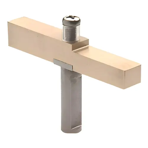 Brite Gold Anodized Adaptor Block Used with Senior Prima Hinges Brite Gold Anodized Adaptor Block Used with Senior Prima Hinges