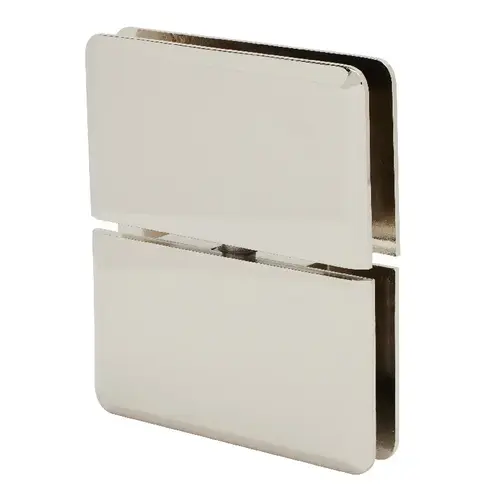 Polished Nickel Senior Prima 02 Series Glass-to-Glass Mount Hinge