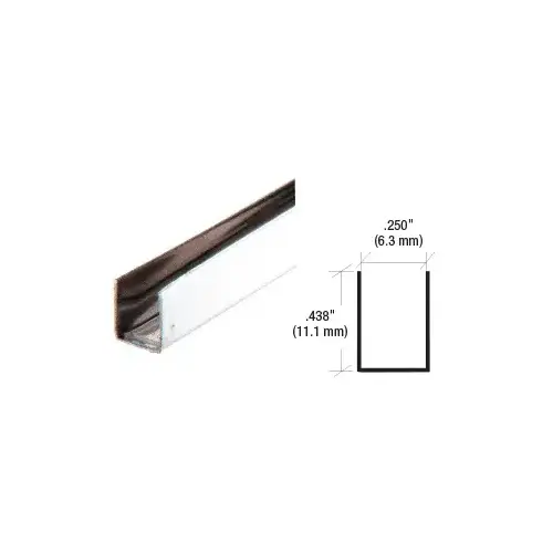 1/4" x 7/16" Stainless Steel Edge Molding 84" Stock Length 1/4" x 7/16" Stainless Steel Edge Molding 84" Stock Length