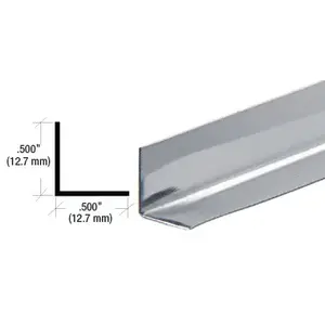 CRL SS964 1/2" Stainless Steel L-Angle 144" Stock Length