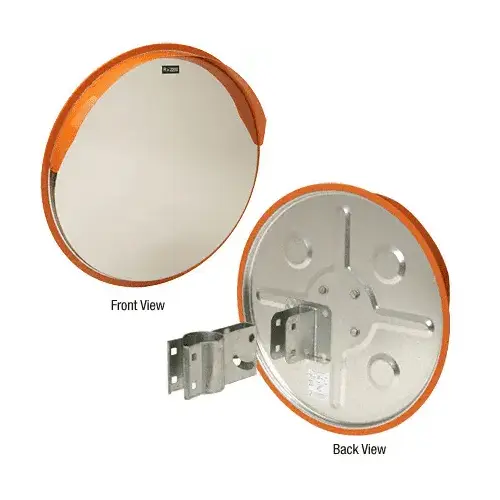 Polished Stainless Steel 23-5/8" Convex Mirror