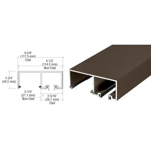 Black Bronze Anodized 120" SSR Top Track