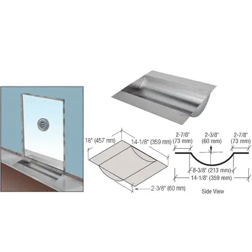 Brushed Stainless Deluxe 18" Wide x 14-1/8" Deep x 2-3/8" High Brushed Stainless Drop-In Deal Tray Brushed Stainless Deluxe 18" Wide x 14-1/8" Deep x 2-3/8" High Brushed Stainless Drop-In Deal Tray