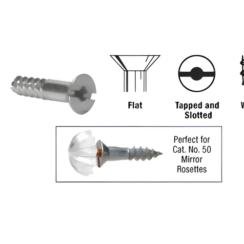 #8 x 1-1/4" Tapped Head Wood Screws #8 x 1-1/4" Tapped Head Wood Screws