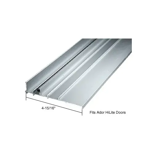 Aluminum OEM Replacement Patio Door Threshold for Ador HiLite - 4-15/16" Wide x 6' Long Aluminum OEM Replacement Patio Door Threshold for Ador HiLite - 4-15/16" Wide x 6' Long