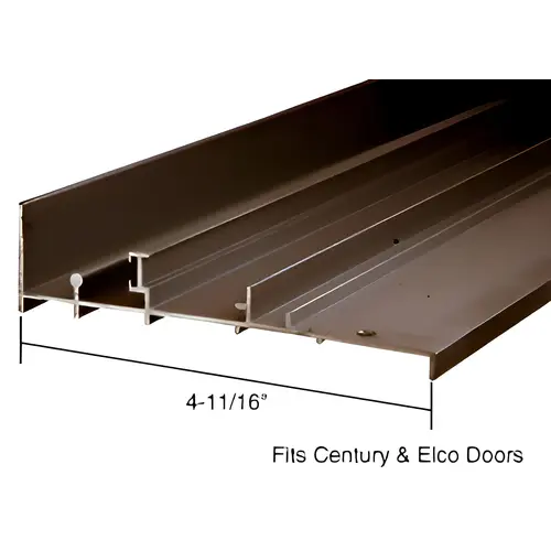 Bronze OEM Replacement Patio Door Threshold for Century & Elco Doors; 4-11/16" Wide x 8' Long Bronze OEM Replacement Patio Door Threshold for Century & Elco Doors; 4-11/16" Wide x 8' Long