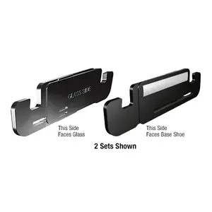 CRL TLXATSM TAPER-LOC XA Black Taper Set for Monolithic Glass Silver Metallic