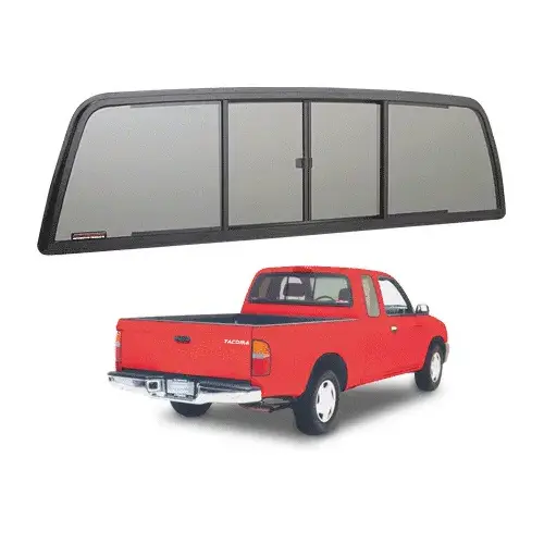 Duo-Vent Four Panel Slider With Solar Glass for 1995-2004 Toyota Tacoma