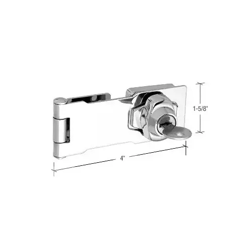 Chrome Steel Hasp and Keyed Lock Chrome Steel Hasp and Keyed Lock