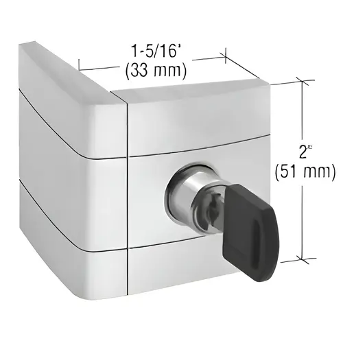 UV Designer Single Door Lock Brushed Stainless Steel UV Designer Single Door Lock Brushed Stainless Steel