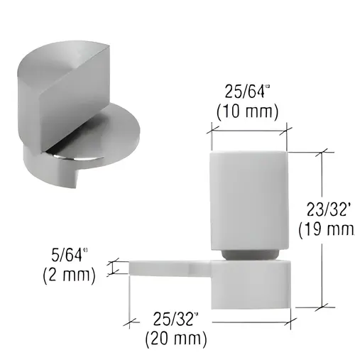 Small Brushed Stainless UV Glass-to-Glass Swing Hinge Pair Small Brushed Stainless UV Glass-to-Glass Swing Hinge Pair