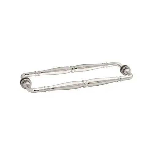 Polished Nickel Victorian Style 12" Back-to-Back Towel Bar Polished Nickel Victorian Style 12" Back-to-Back Towel Bar