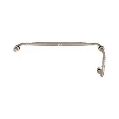 Brushed Nickel Victorian Style Combination 6" Pull Handle 18" Towel Bar Brushed Nickel Victorian Style Combination 6" Pull Handle 18" Towel Bar