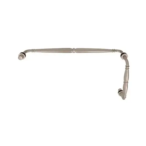 Brushed Nickel Victorian Style Combination 8" Pull Handle 18" Towel Bar Brushed Nickel Victorian Style Combination 8" Pull Handle 18" Towel Bar