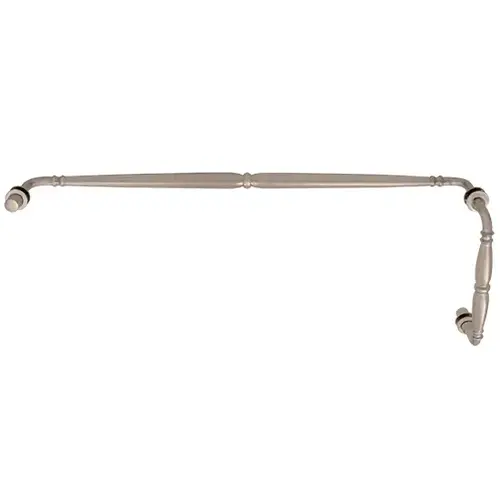 Brushed Nickel Victorian Style Combination 8" Pull Handle 24" Towel Bar Brushed Nickel Victorian Style Combination 8" Pull Handle 24" Towel Bar