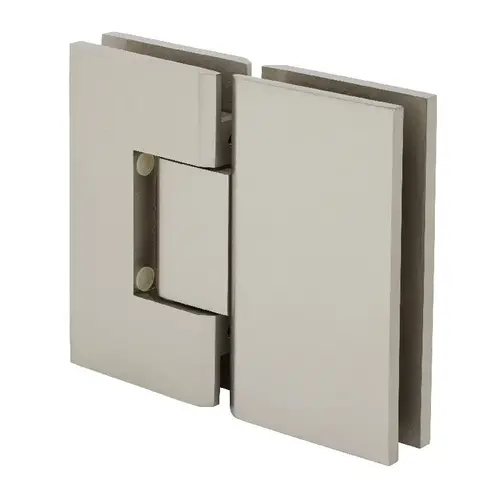 Brushed Nickel Vienna 580 Series Glass-to-Glass Hinge with Internal 5 Degree Pin Brushed Nickel Vienna 580 Series Glass-to-Glass Hinge with Internal 5 Degree Pin