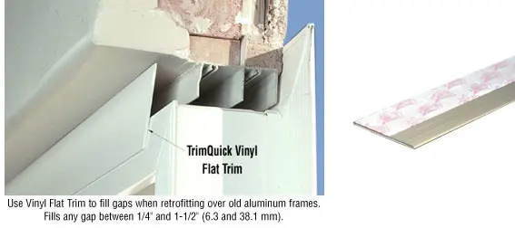 Brixwell Almond 2-1/4 Flat Vinyl Trim - 18 Stock Length - pack of 5 VG225ALM-CCP18-XCP5