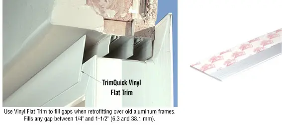 Brixwell White 2-1/4 Flat Vinyl Trim - 144 Stock Length - pack of 10 VG225W-XCP10