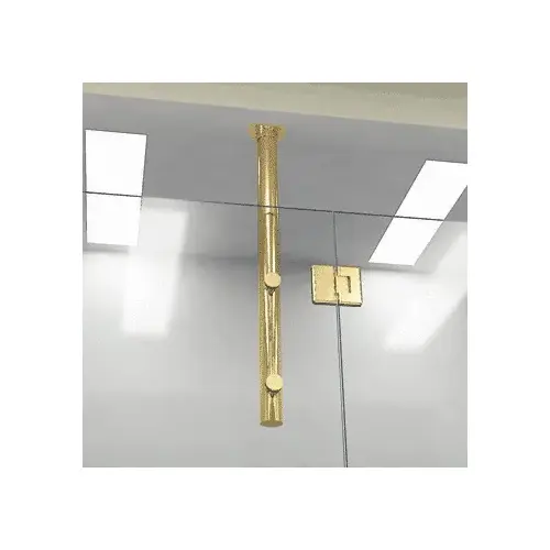CRL Polished Brass 33" Two Point Vertical Post System