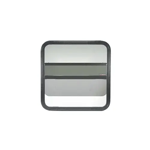 Universal Non-Contoured Vertical Lift Slider Window 29-1/4" x 29-1/4" with 1-1/2" Trim Ring Black