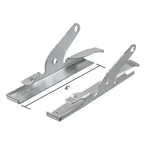 CRL WCM100 4" Jalousie Louver Window Glass Clip for Pan Am, Look - pack of 2