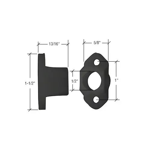 Black Nylon Torque Bar Bearing with Flush Back Black Nylon Torque Bar Bearing with Flush Back
