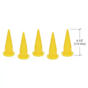 CRL WGCN Yellow Plastic Cone Nozzles - pack of 5