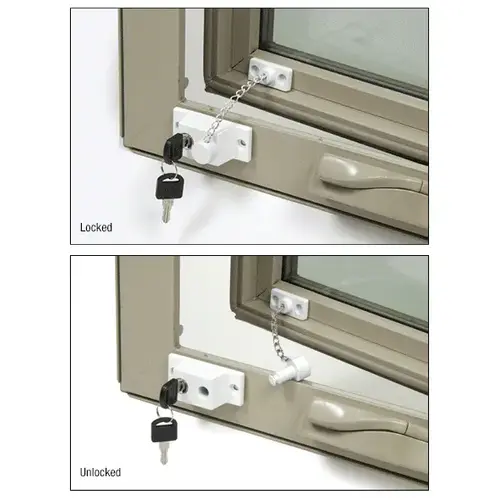 Window and Door Chain Lock Chrome Plated