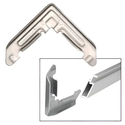 7/16" Aluminum Corner For Wsf17X Screen Frames, Aluminum Material, Mill Finish