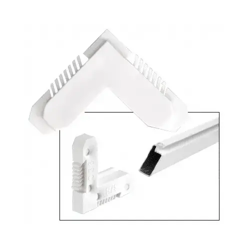 Plastic Miter Corners for WSFL7 and WSFL8 Screen Frame White
