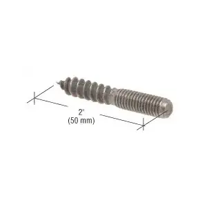 CRL Y0010 M8 x 50 mm Dual Threaded Screw Zinc