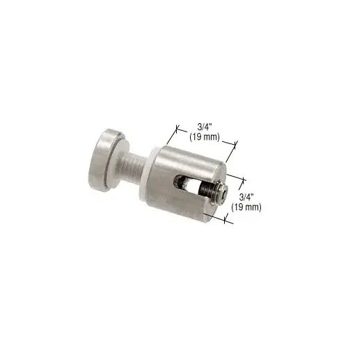 Drill-Thru Connector for Vertical Panels Brushed Stainless Steel Drill-Thru Connector for Vertical Panels Brushed Stainless Steel