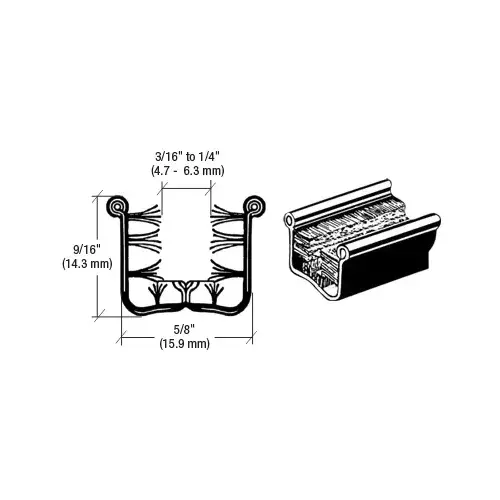 Y528 Flexible Universal Channel for 1948-1967 Vehicles - 60" Length