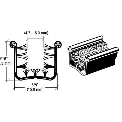 Y528 Flexible Universal Channel for 1948-1962 Vehicles - 96" Length