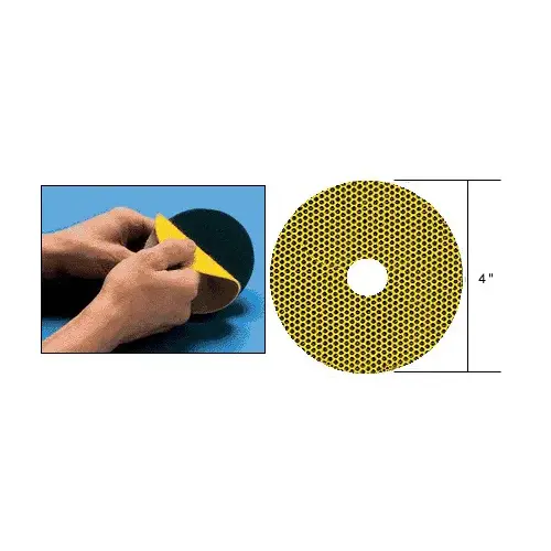 4" 400X Grit QRS Mount Flexible Diamond Disc Yellow 4" 400X Grit QRS Mount Flexible Diamond Disc Yellow