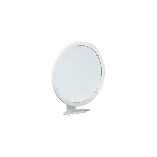 6" Designer Fogless 1X to 5X Magnification Mirror with White Frame 6" Designer Fogless 1X to 5X Magnification Mirror with White Frame