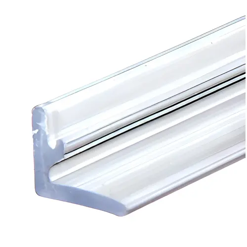 80" Replacement Clear Plastic L-Seal for Bypassing Shower Sliders - Set of 2 - pack of 2 80" Replacement Clear Plastic L-Seal for Bypassing Shower Sliders - Set of 2 - pack of 2