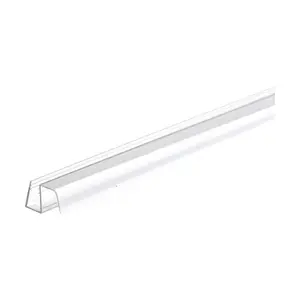 CRL P995WS Clear Bottom Wipe with Drip Rail for Cambridge and Crescent Sliding Shower Door System for 3/8" Glass 40" Length