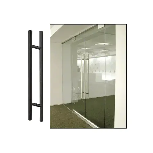 Matte Black 36" Extra Length Ladder Style Back-to-Back Pull Handle